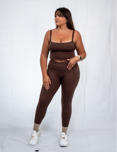 CROSS MOCHA LEGGING - BYS