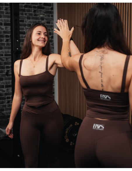 SCULPT MOCHA TOP - BYS